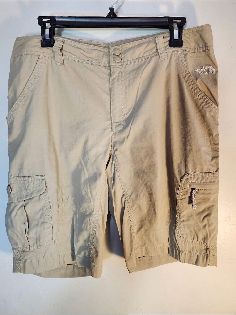 The North Face Women's Khaki Cargo Athletic Shorts